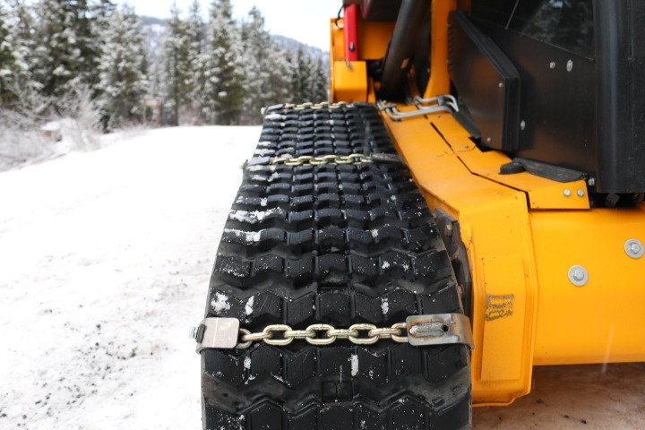 Chains for Tracks- Snow Chains for Skid Steers & Tracked Vehicles